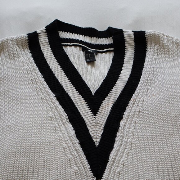 H&M Striped Knit Varsity Style Sweater - Picture 5 of 10